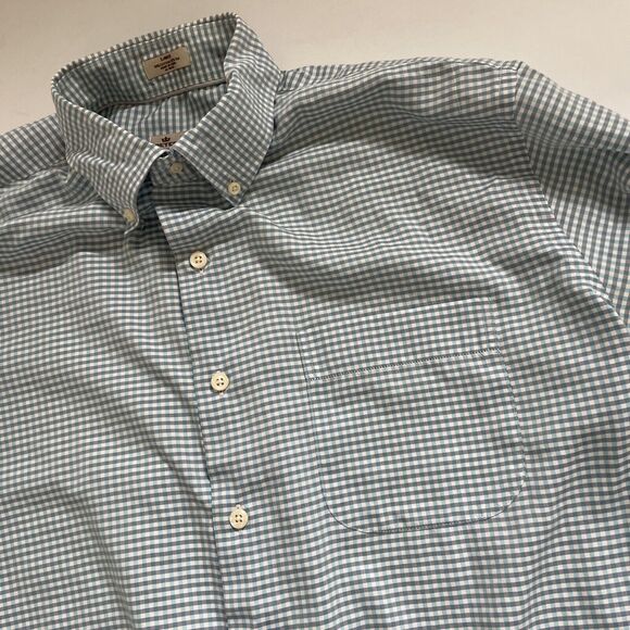 Peter Millar Crown Crafted Soft Cotton Silk Checkered Long Sleeve Mens Large - Picture 3 of 8